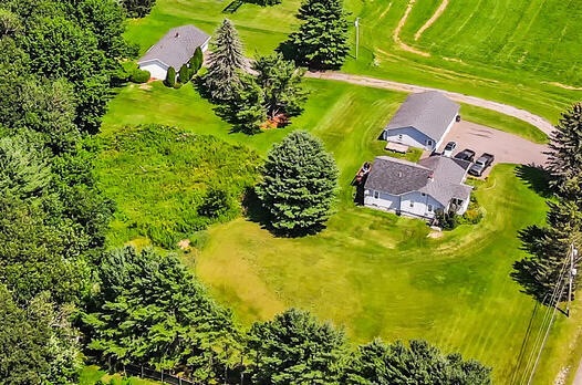 Aerial of front & back House