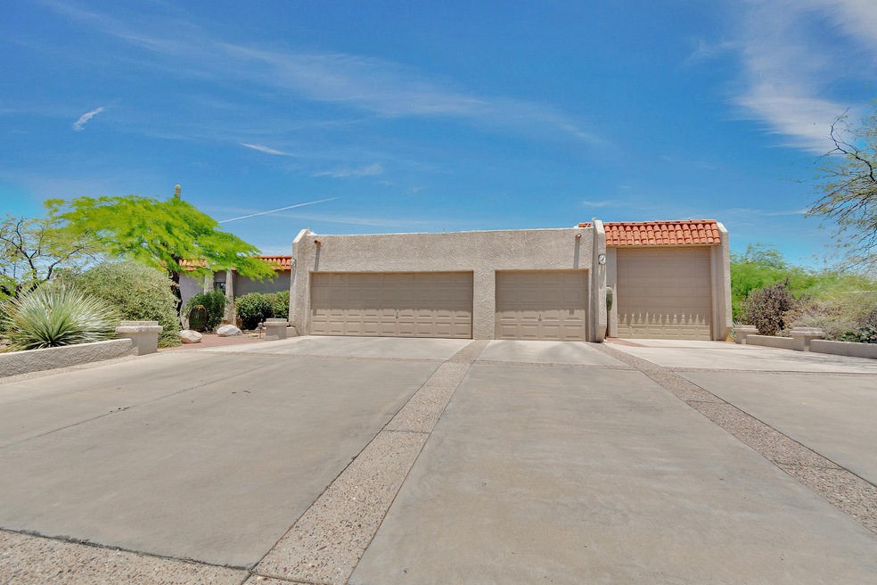 Front with RV garage