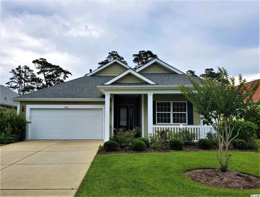 Homestead floor plan. Extended garage, front porch