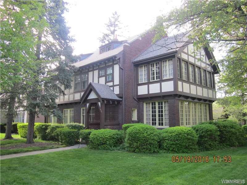 Exterior Front. Tudor Revival Style