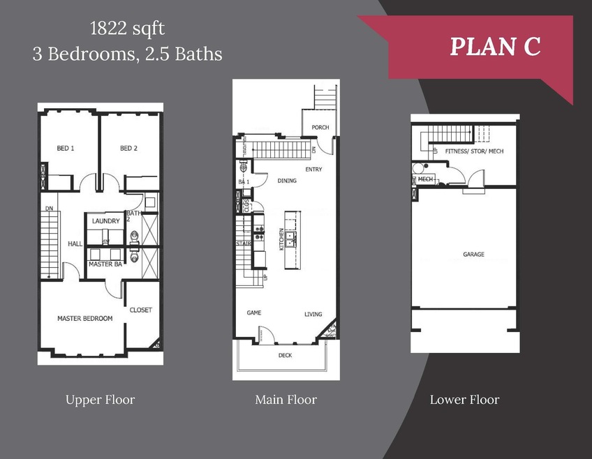 Plan C - 1822 SF