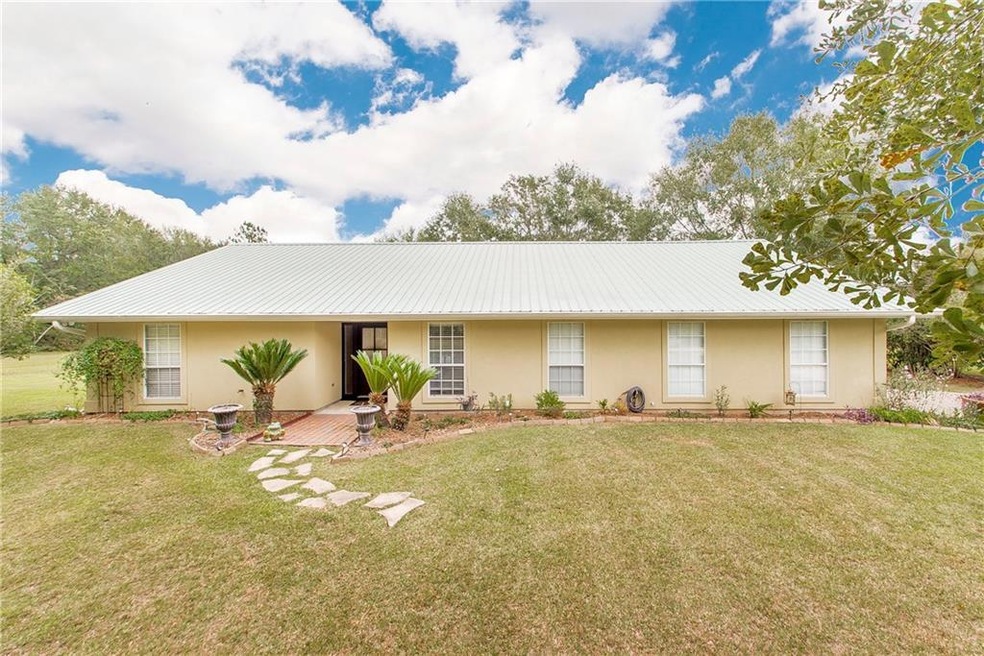 Front view of the home