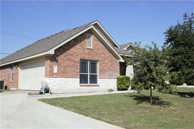 Left side of house/garage