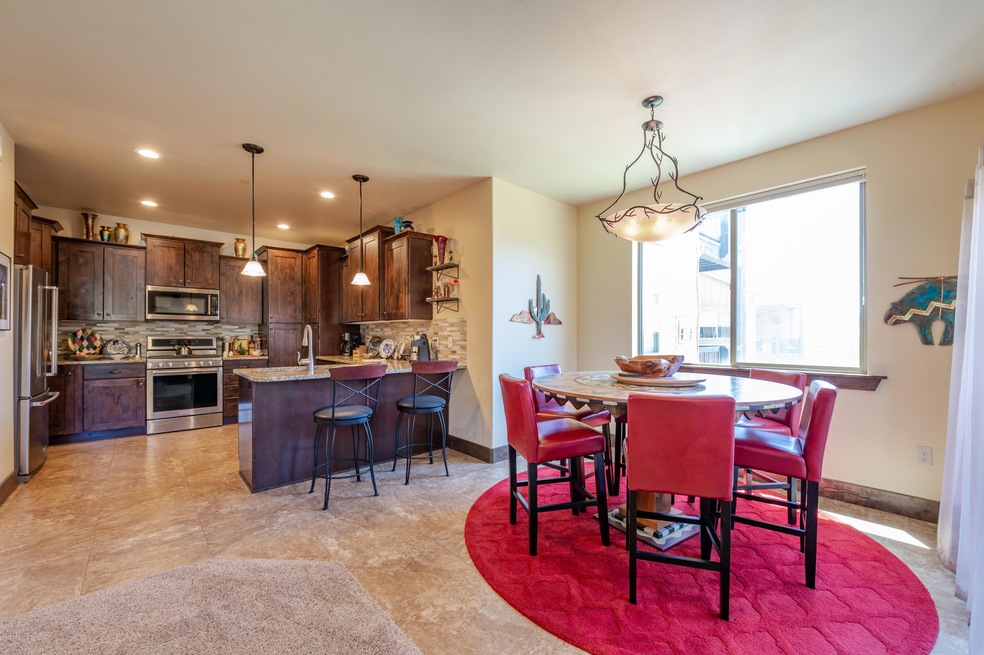 Living to Dining Area to Kitchen View