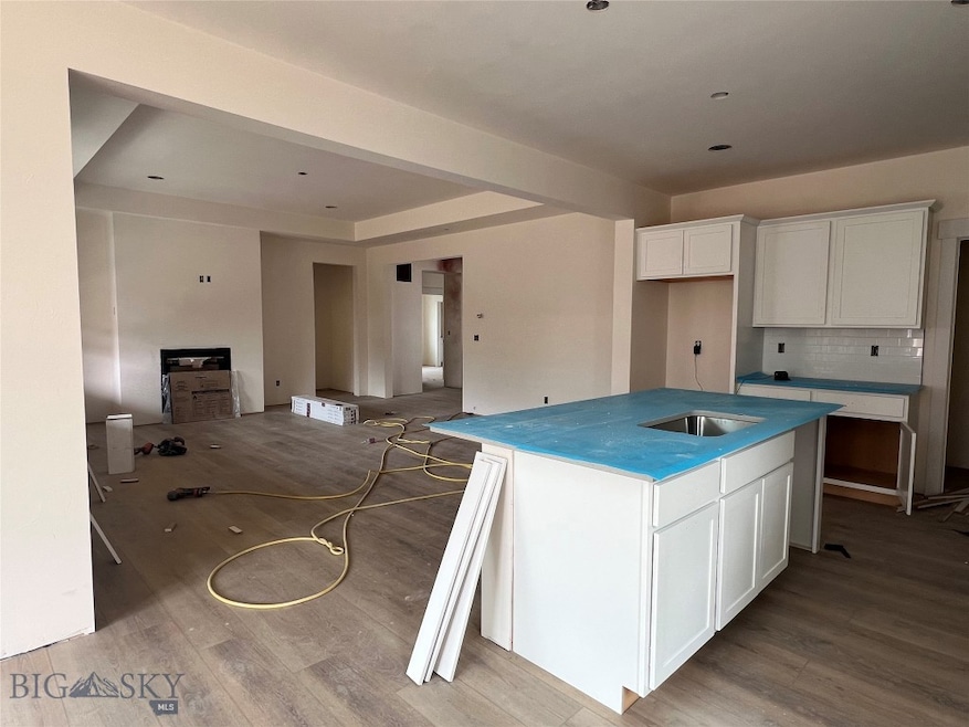 Large kitchen island