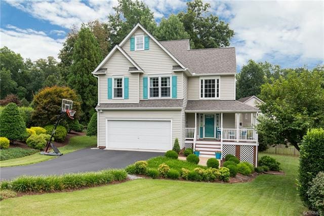 Welcome to Harbourside Ct! Low maintenance vinyl siding, cute wrap porch and fantastic lot in a quiet cul de sac!