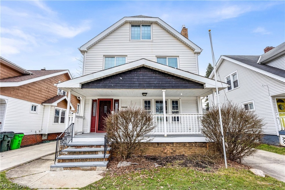 View of front of home featuring covered porch