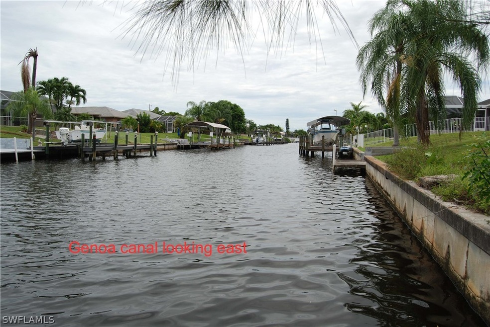 Genoa South canal looking east