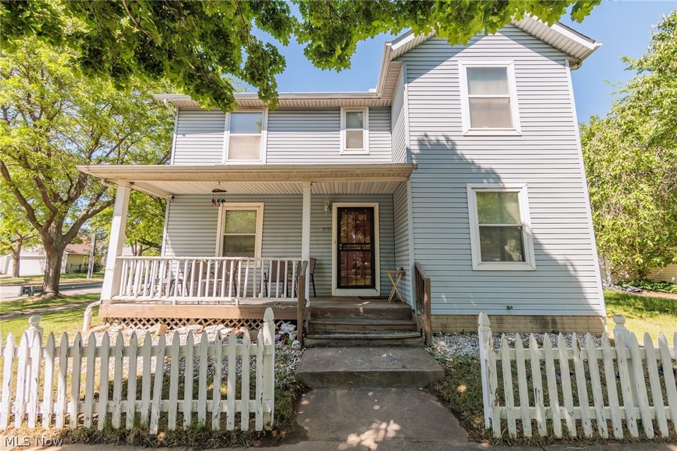 Front facade with covered porch
