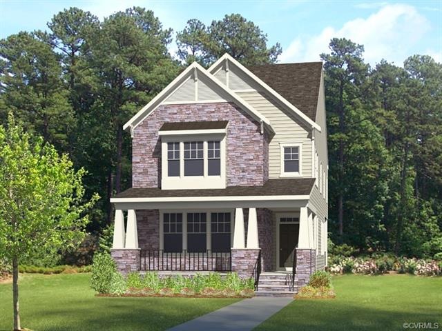 Rendering of the home being built on this home sit