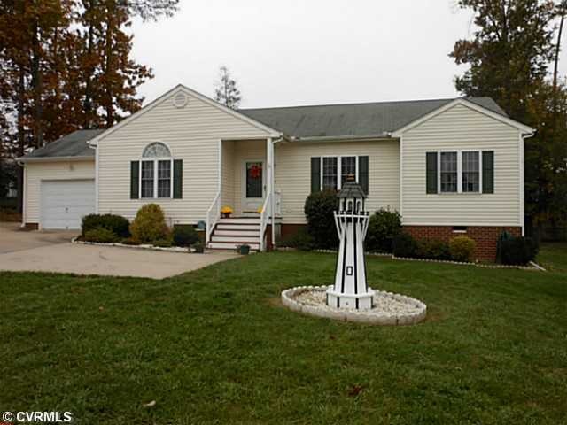 Exterior Front - One level living with one car gar