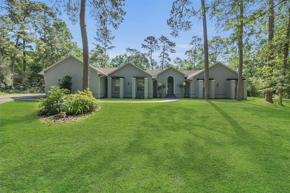 Beautiful 1 story home nestled in the woods for pr
