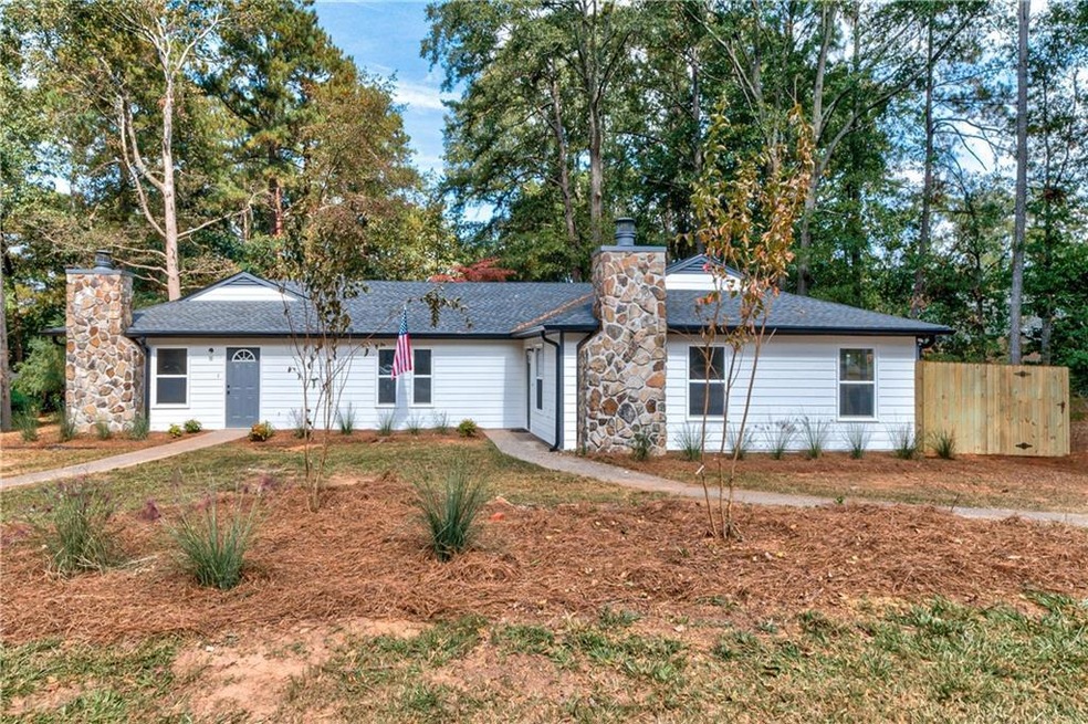 View of single story home