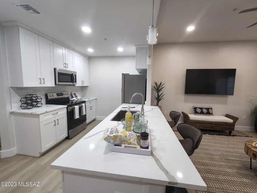 1 BR + Den - Kitchen and Living (2)