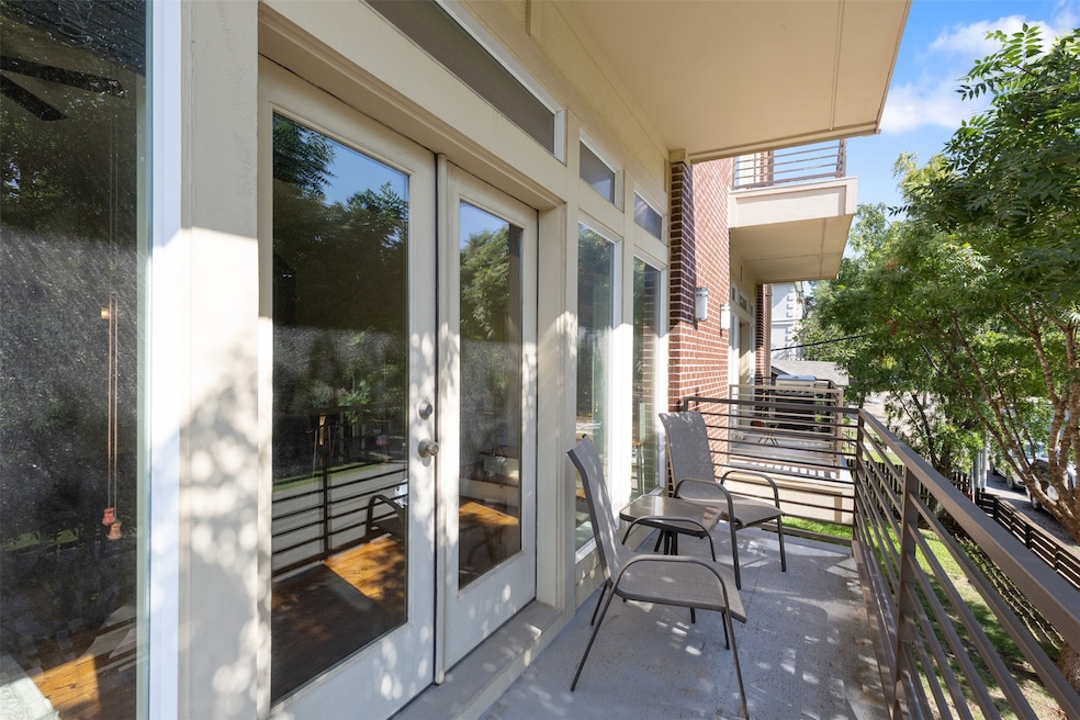 View of balcony on Second Floor off of main living area