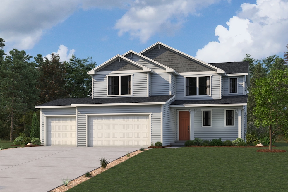 Glacier Plan, Craftsman Elevation
