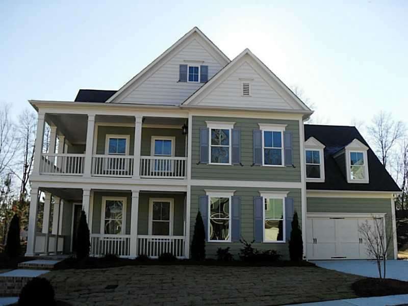 Exterior Front. Beautiful Double porch overlooks t