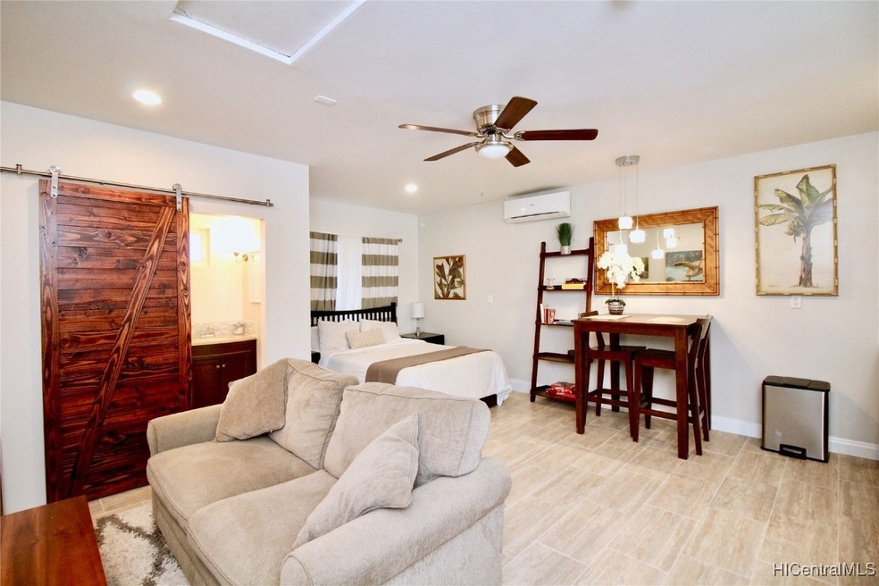 The garage was converted into nice guest suite, co