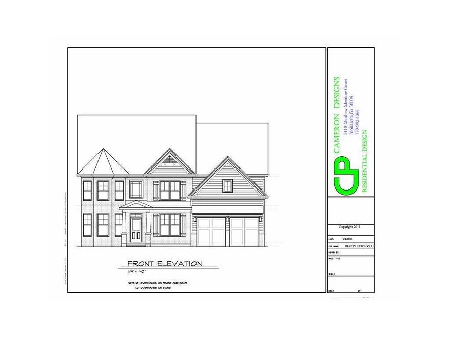Exterior Front. Planned Elevation, Covered front s