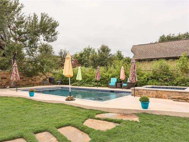Well-thought out landscaping that offers privacy a