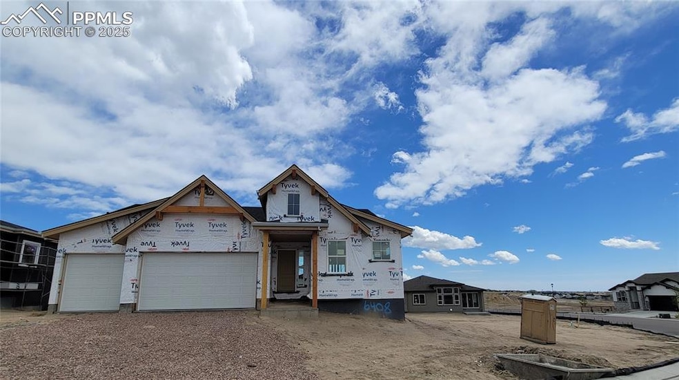 Hillingdon-Ranch Plan-Colorado Elevation-3 Car Gar