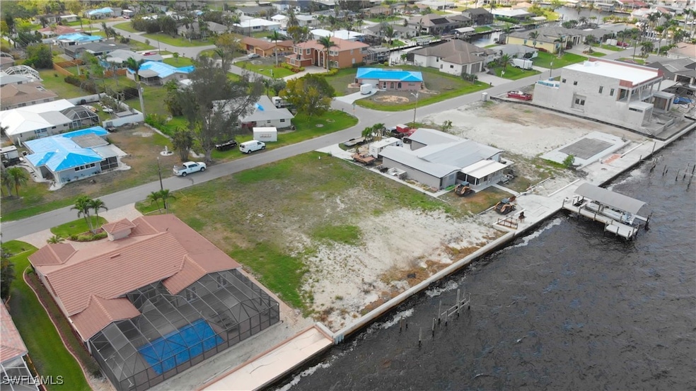 Aerial view of residential area featuring a nearby