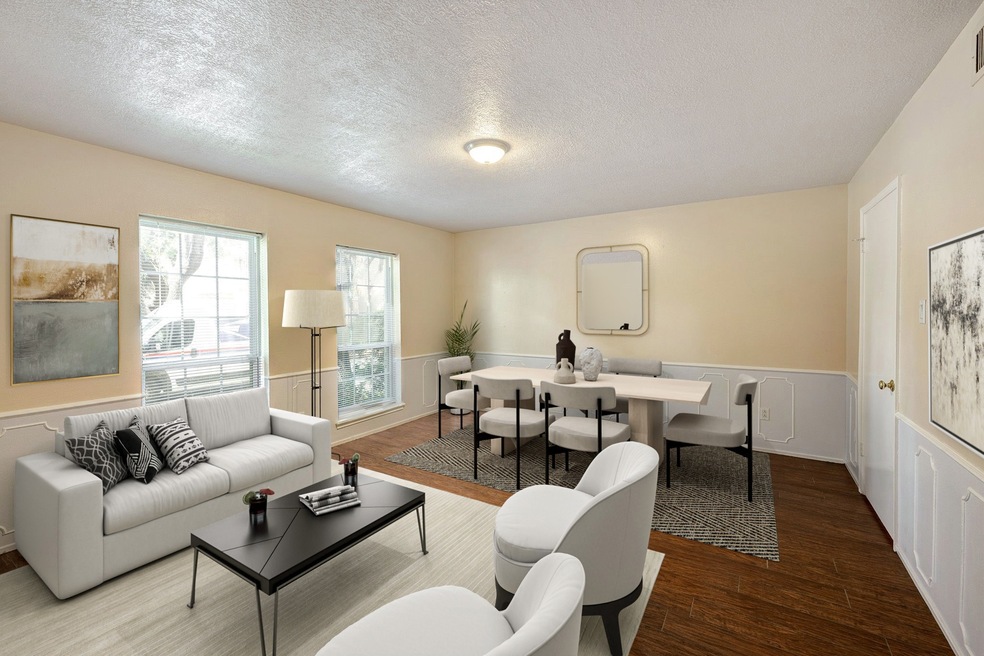 Virtually staged. Living room/dining or however yo