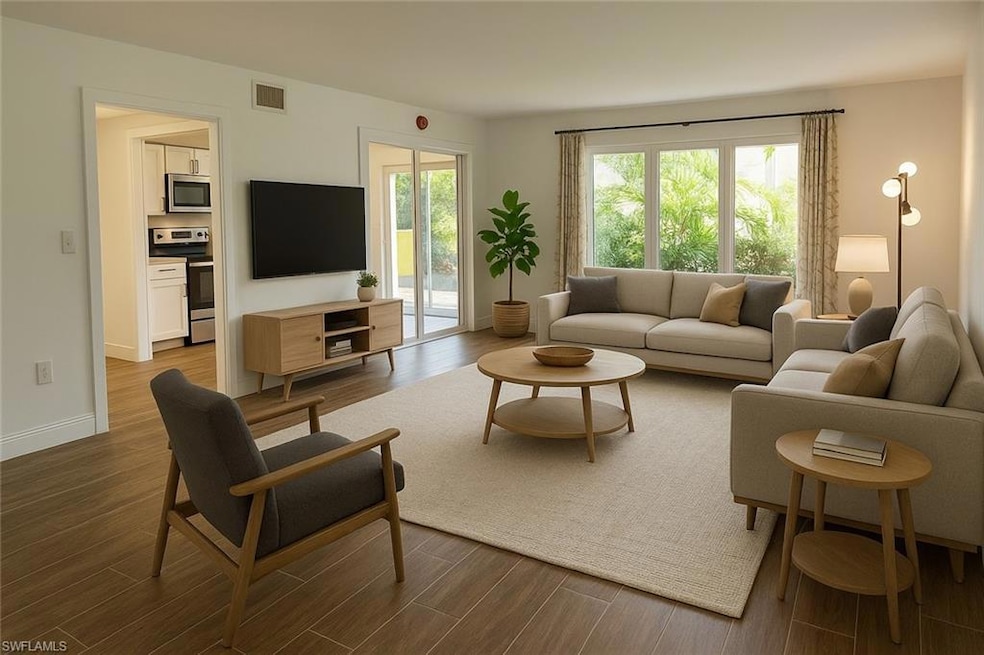 Virtually Staged Living Room