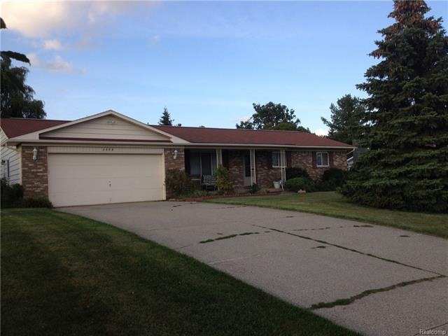 Front view across drive