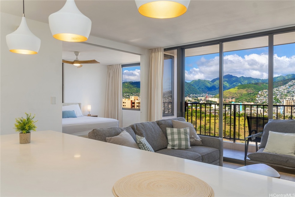 Peaceful mountain views, cooler side of the buildi