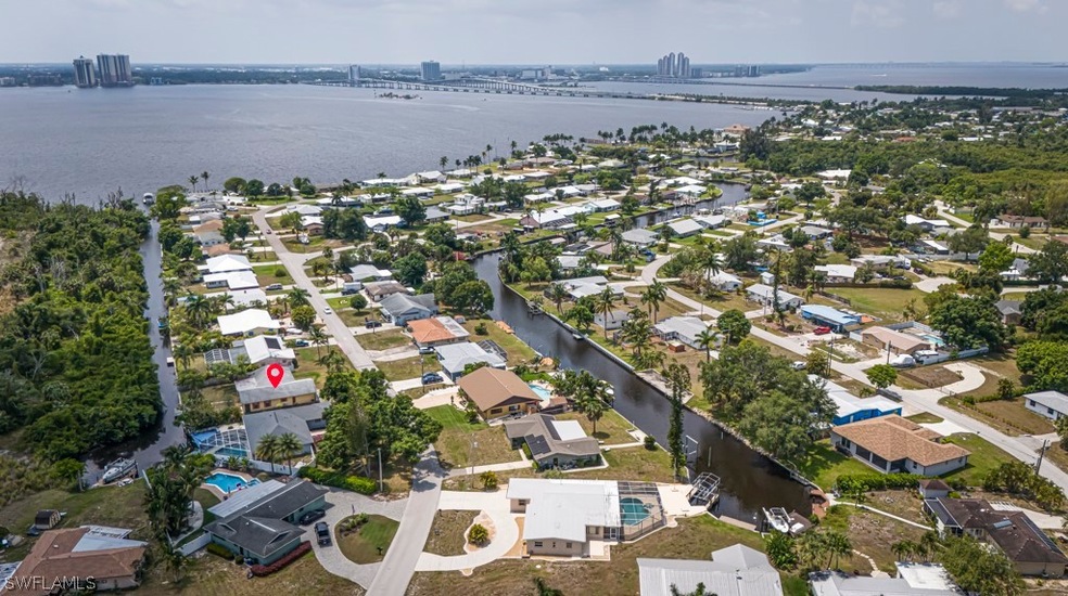 a view of Downtown Ft Myers down to the beach
