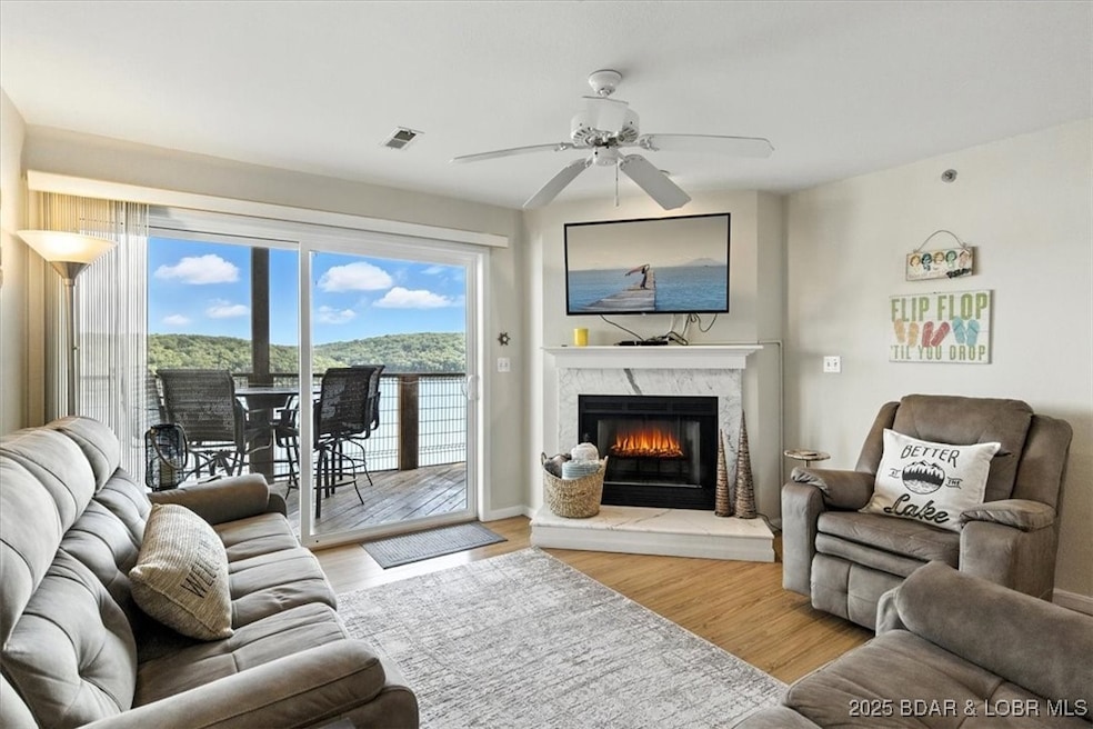 Building #7 - Unit 3-A at Park Place boasts a 16x40 boat slip included with the turnkey condo that is very well furnished and has amazing views in the State Park area of LOTO.