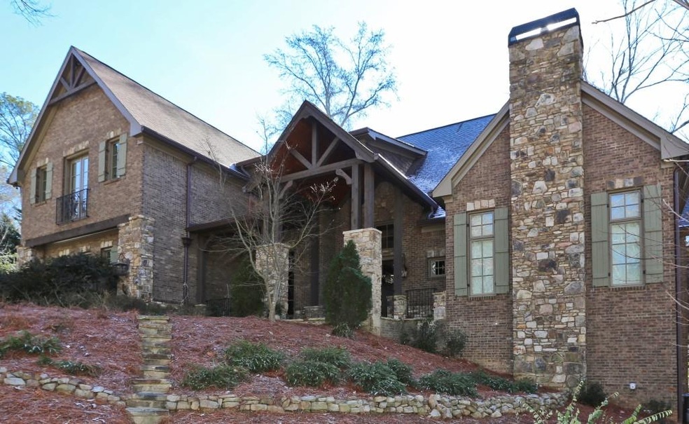 A Lodge style custom built home with cedar beams, 