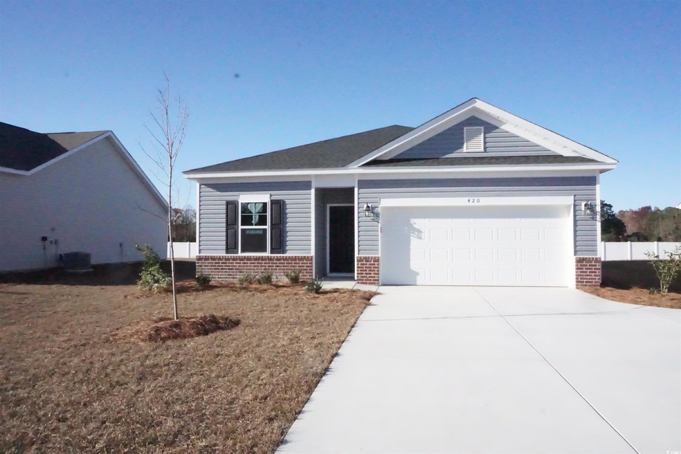 View of front of house with central AC unit and a 
