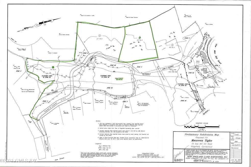 11 Saw Mill LAND Green Lot Lines