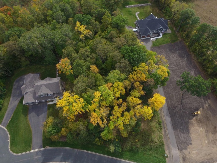 View from front above this 1.44 acre walk out lot