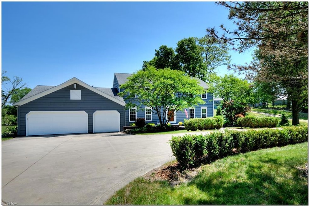 Exterior view of circular driveway
