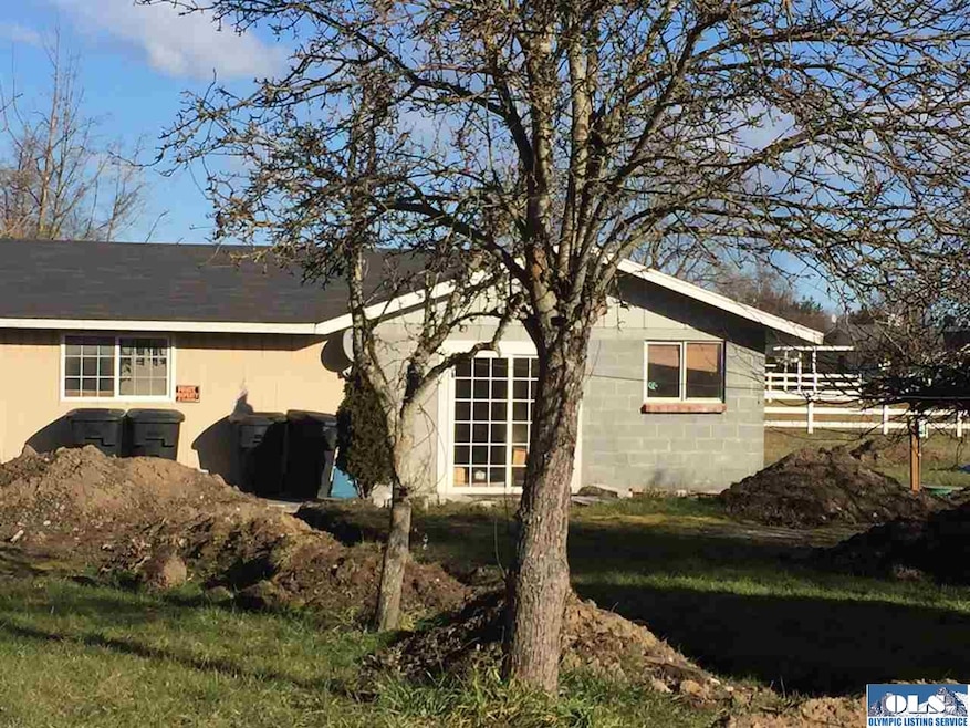 At back of property
