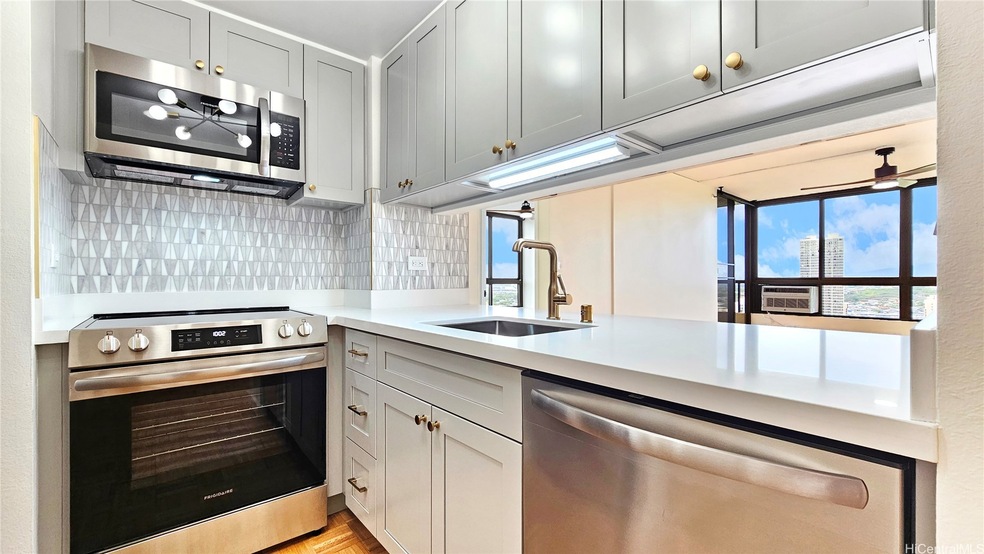 Your brand new kitchen. Champagne bronze (gold) dr
