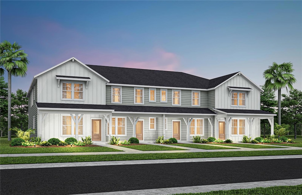Exterior Design. Artistic rendering for this new construction home. Pictures are for illustrative purposes only. Elevations, colors and options may vary.