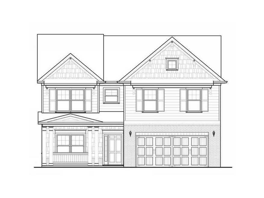 Exterior Front. Builder Rendering