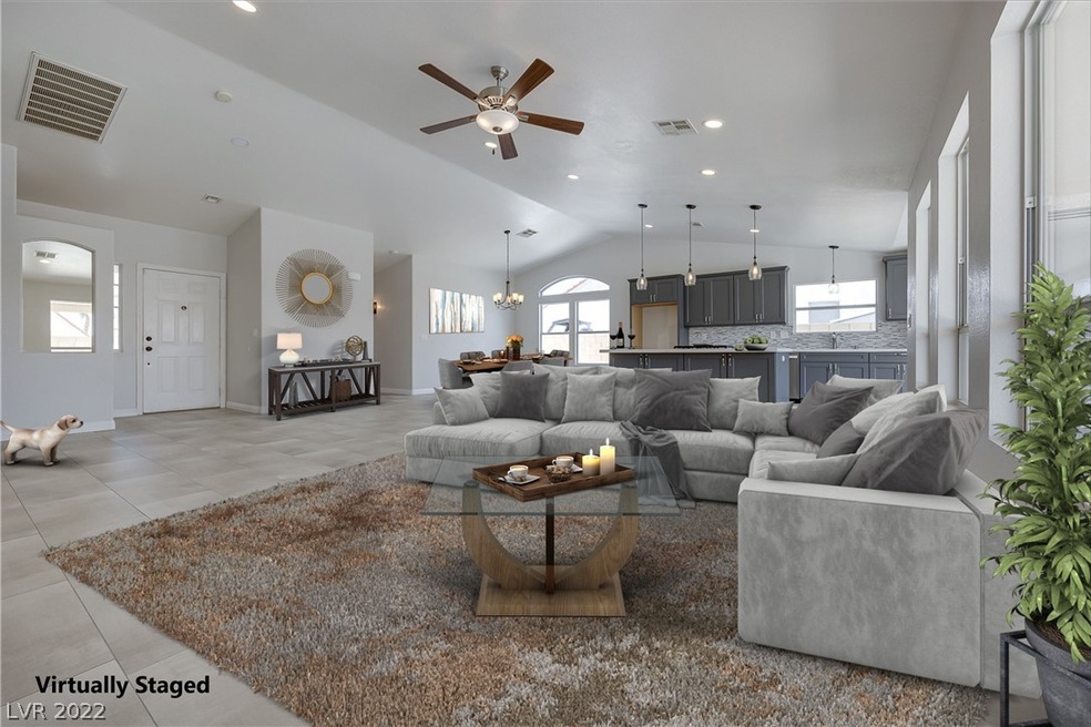 Virtually Staged Great Room.  This home holds so m