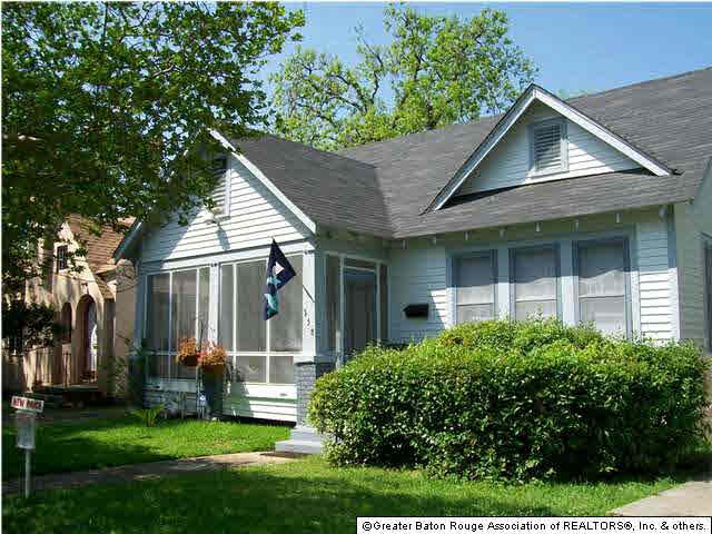 Front Elevation showing large screened porch.