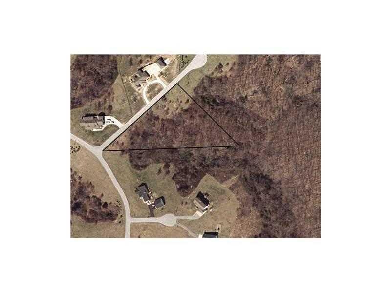 Aerial View. Truly a great custom home site! Large 2+ acre lot in quiet subdivision.