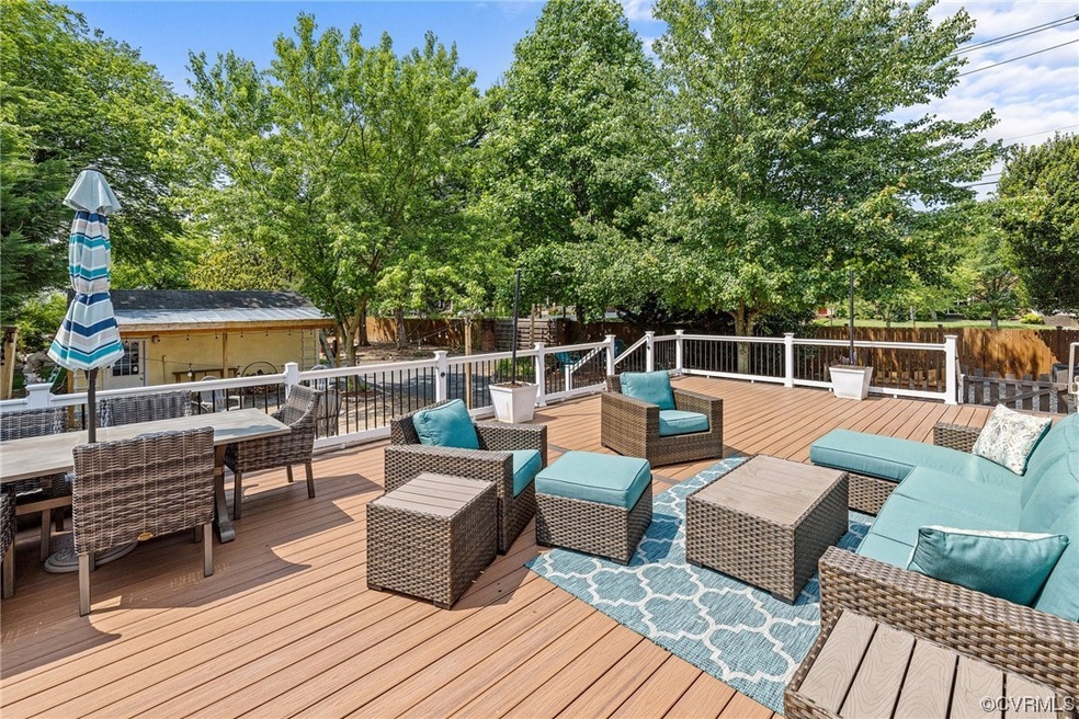 Over 1000 sq ft of outdoor living with composite d