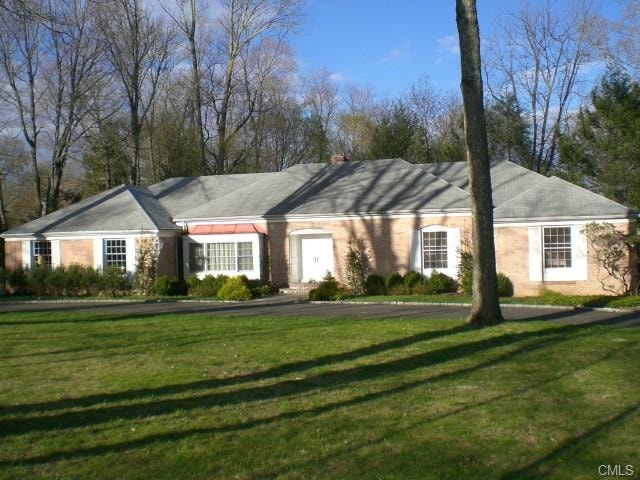 Front entrance with circular driveway