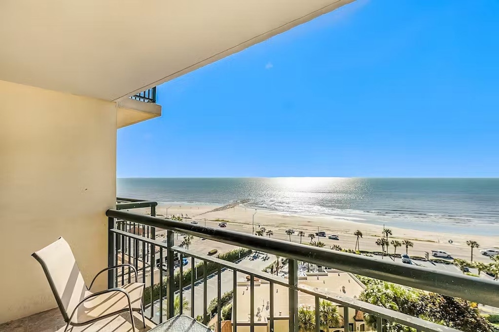 This photo showcases a stunning beachfront view fr