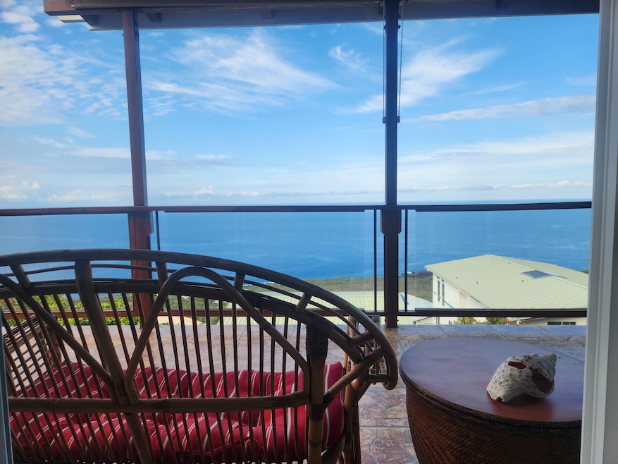 Big blue ocean views from lanai