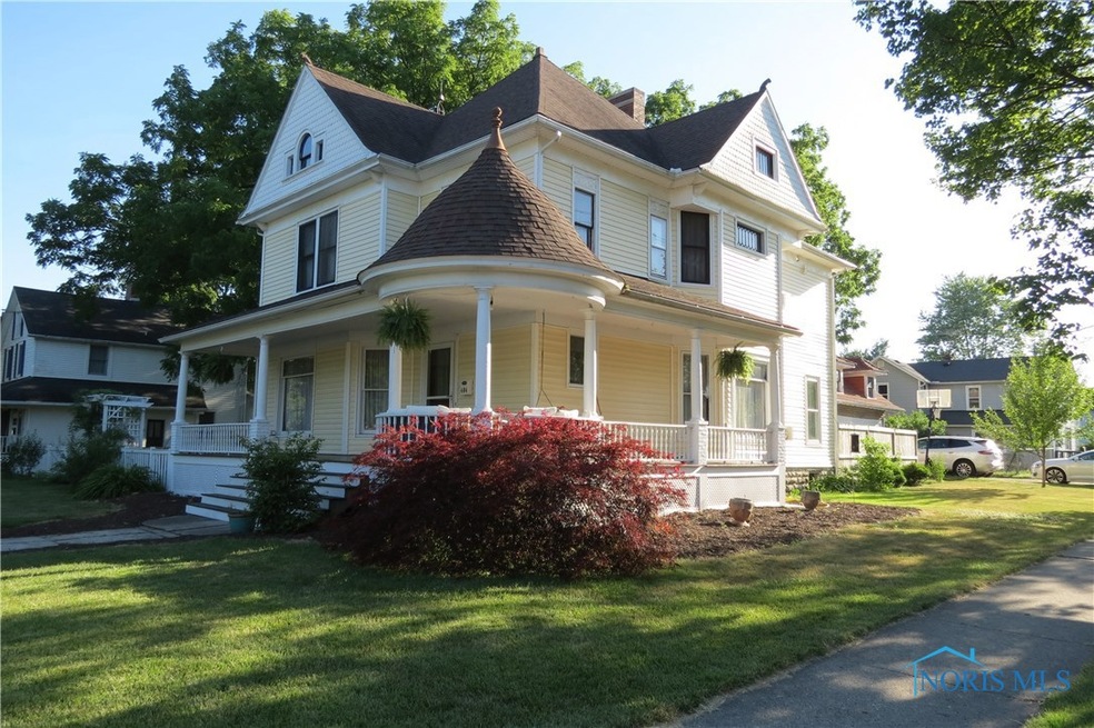 Wrap-a-round porch has Oak Plank flooring.  This h
