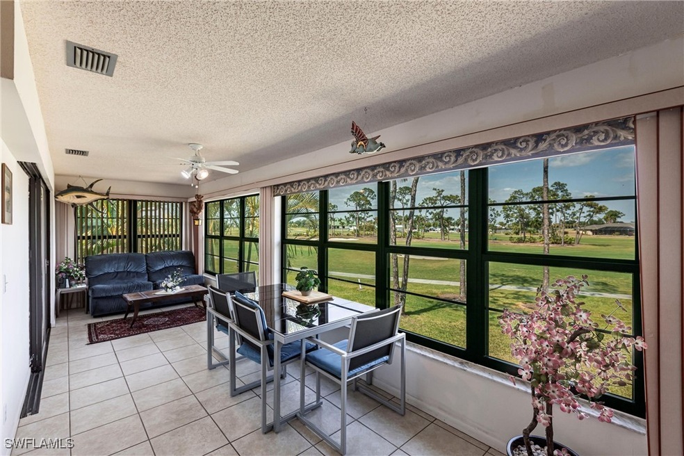 Golf Course View from enclosed lanai & rear door t